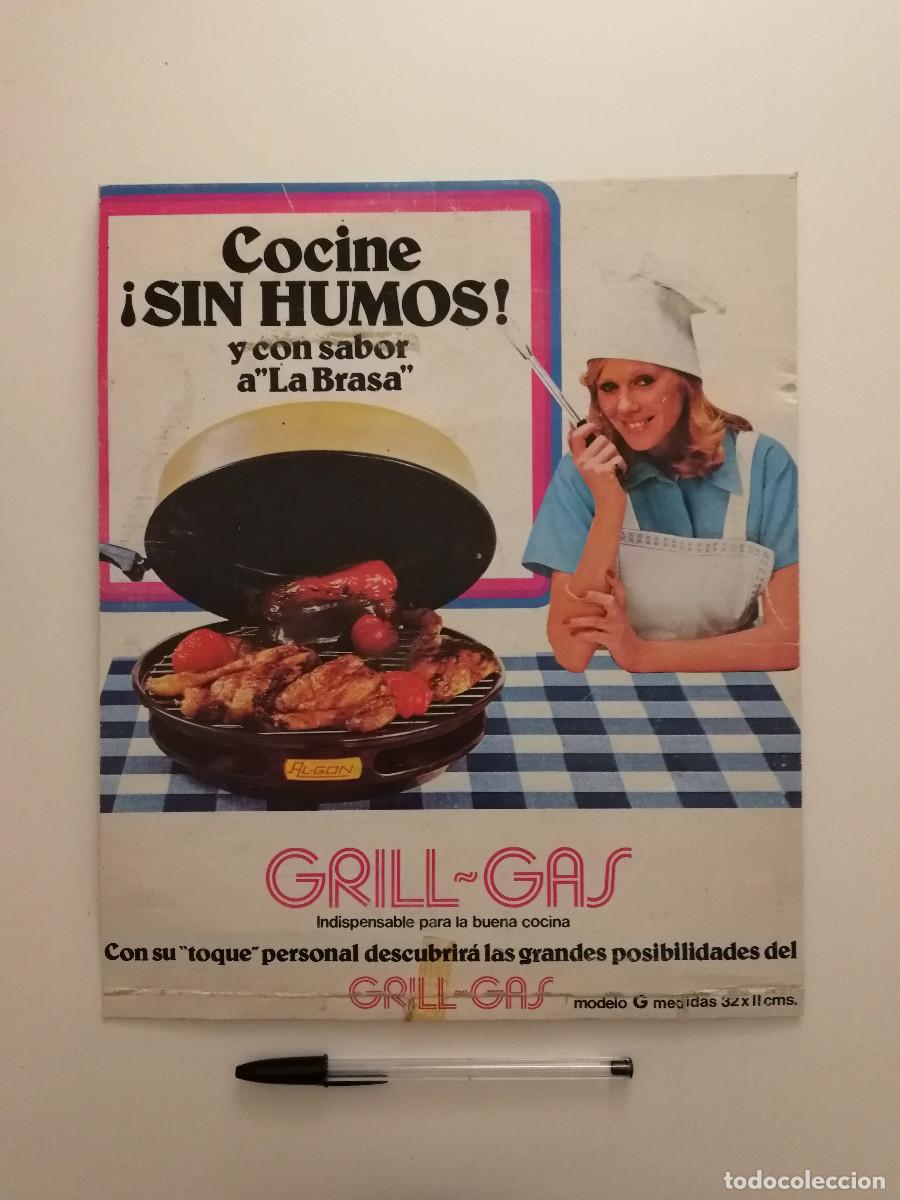 Coleccionismo: ANTIGUA LAMINA ORIGINAL - ALGON GRILL-GAS - ANUNCIO PUBLICIDAD - AL GON