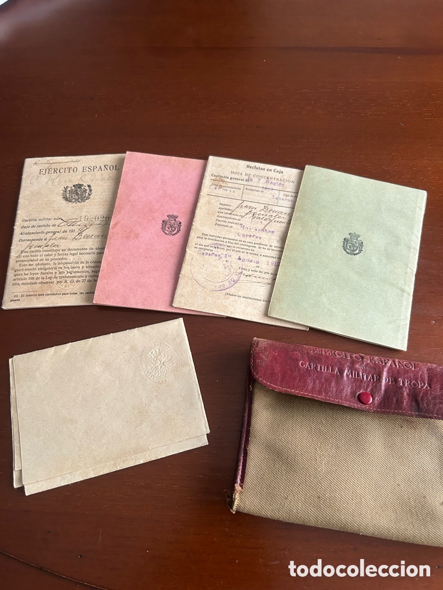 Coleccionismo: Cartilla militar Alfonsina