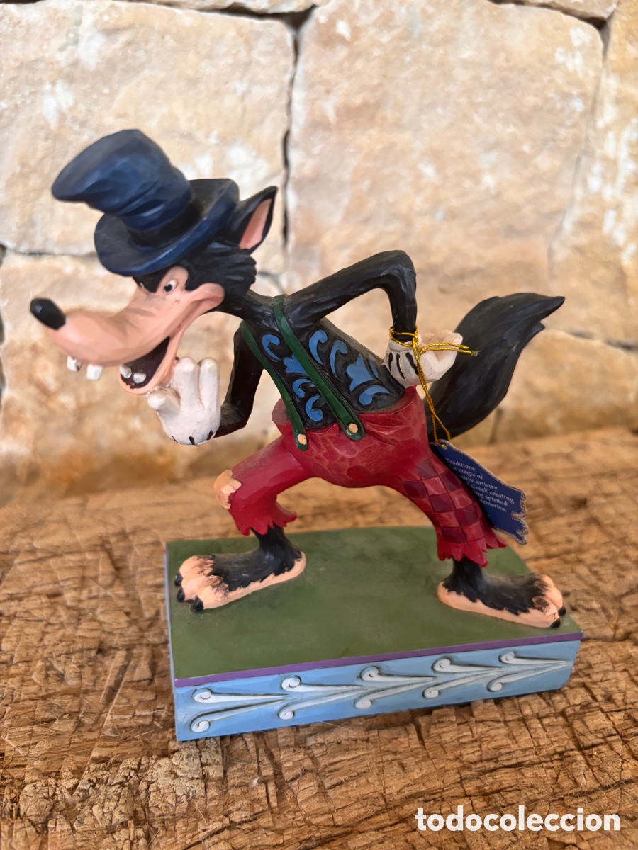 Coleccionismo: Figura Lobo Feroz &rdquo;I'll Huff and I'll Puff&rdquo; - Disney Jim Shore (6005973)