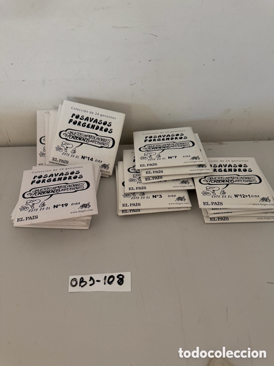 Colecionismo: LOTE-POSAVASOS FORGENDROS CON ESTUCHE . FORGES - EL PAIS . EN CHAPA METALICA