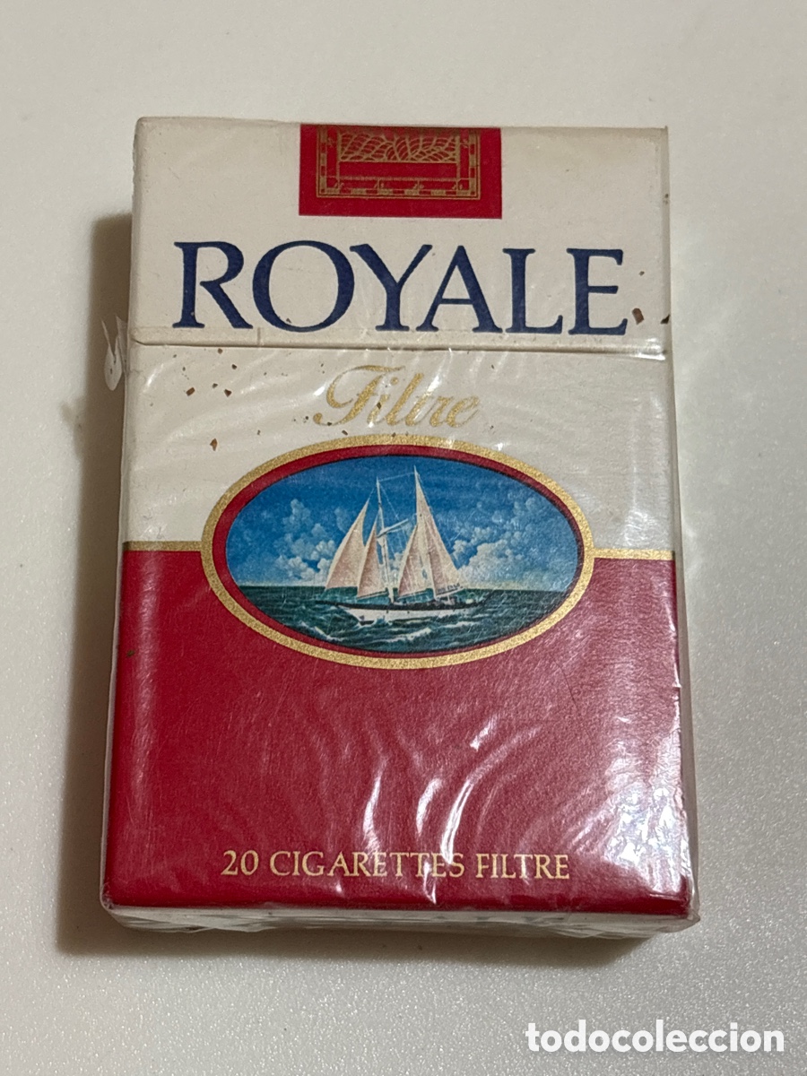 Coleccionismo: CAJA DE CIGARRILLOS ROYALE FILTRE ( TABACO )