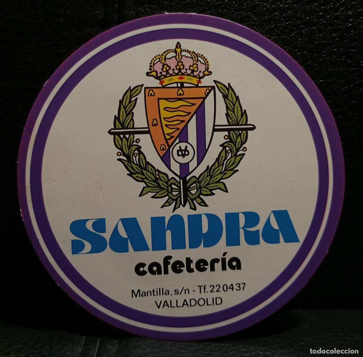 Coleccionismo: CAFETERIA SANDRA - POSAVASOS - VALLADOLID - CERVEZA - REFRESCOS - SIDRA - BITTER