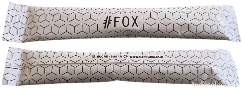 Coleccionismo: France Sachet Sucre Sugar B&ucirc;chette Fox Caf&eacute; Chic Paris RP858