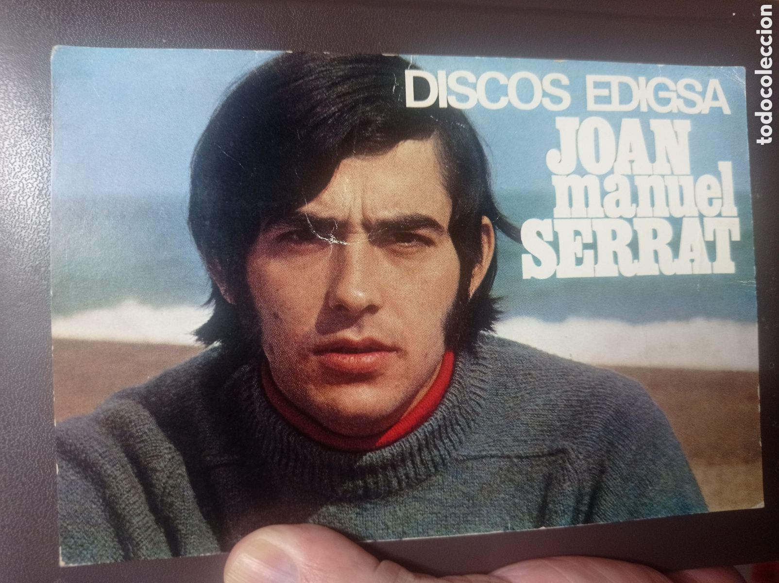 Coleccionismo: JOAN MANUEL SERRAT. PUBLICIDAD DE LA COMPA&Ntilde;&Iacute;A DISCOGR&Aacute;FICA EDIGSA. CANCIONES EN CATAL&Aacute;N. 1969