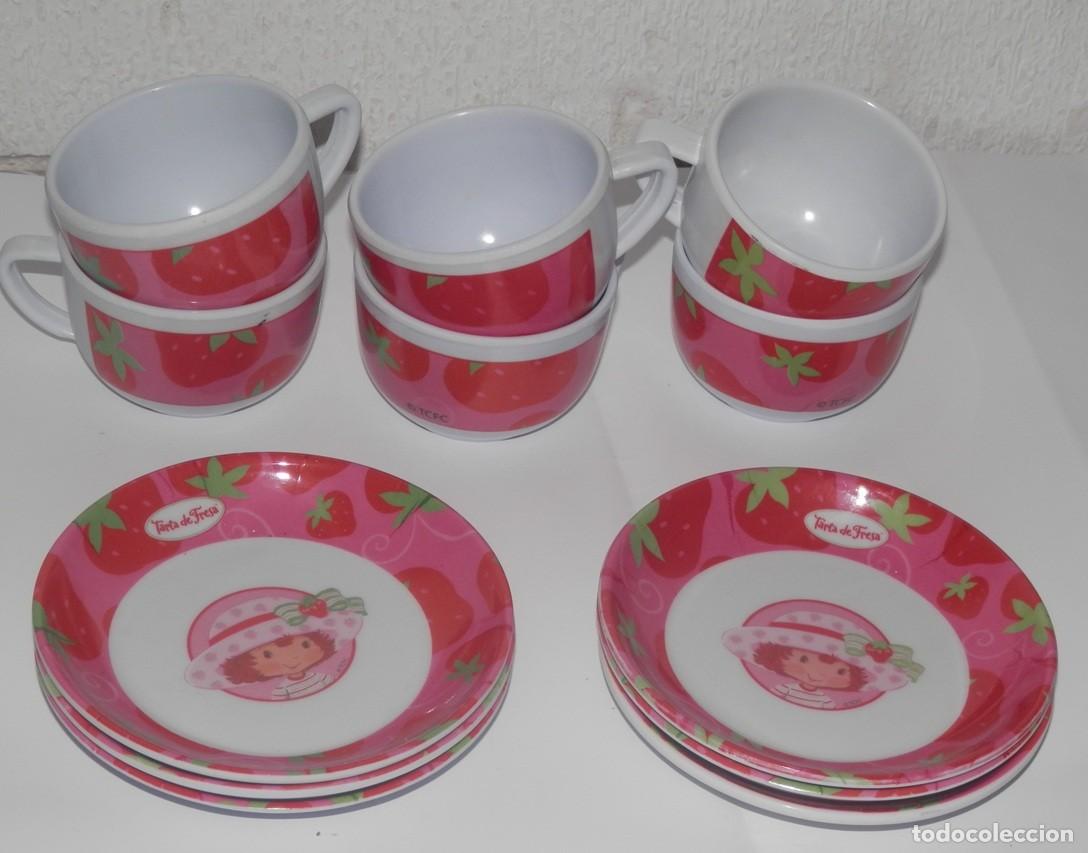 Coleccionismo: CONJUNTO DE TAZAS DE LA SERIE TARTA DE FRESA