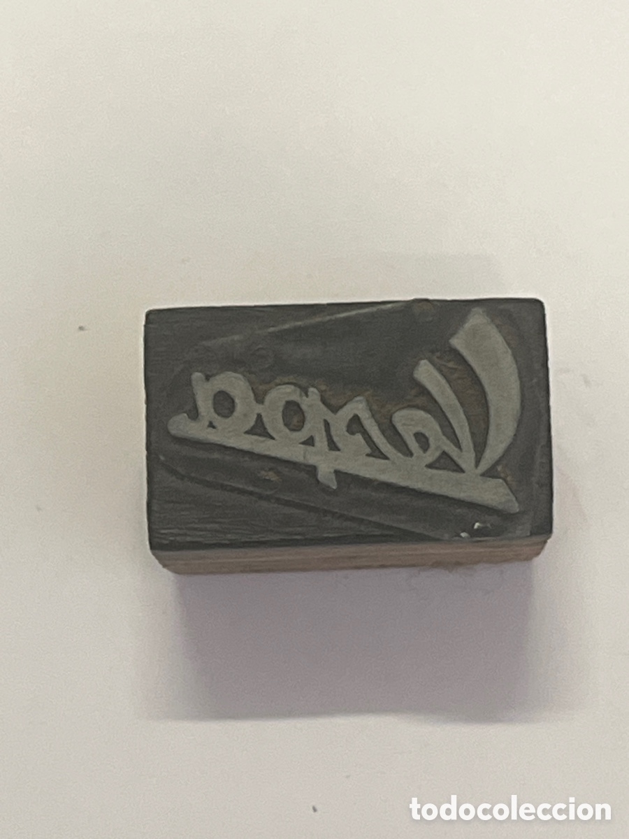Coleccionismo: Logo Vespa SELLO DE IMPRENTA DE PLOMO PARA TINTA