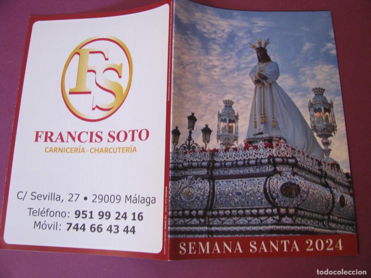 Coleccionismo: HORARIOS E ITINERARIOS DE LA SEMANA SANTA M&Aacute;LAGA 2024.
