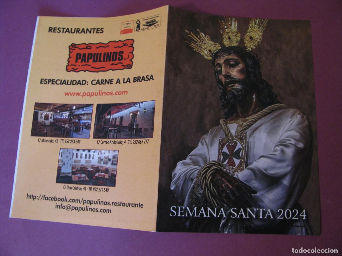 Coleccionismo: HORARIOS E ITINERARIOS DE LA SEMANA SANTA M&Aacute;LAGA 2024.