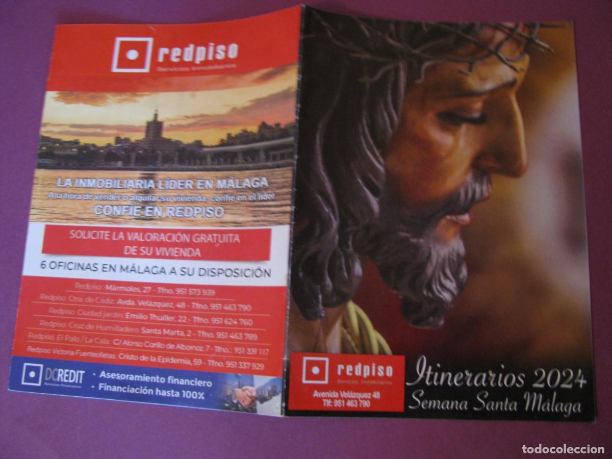 Coleccionismo: HORARIOS E ITINERARIOS DE LA SEMANA SANTA M&Aacute;LAGA 2024.