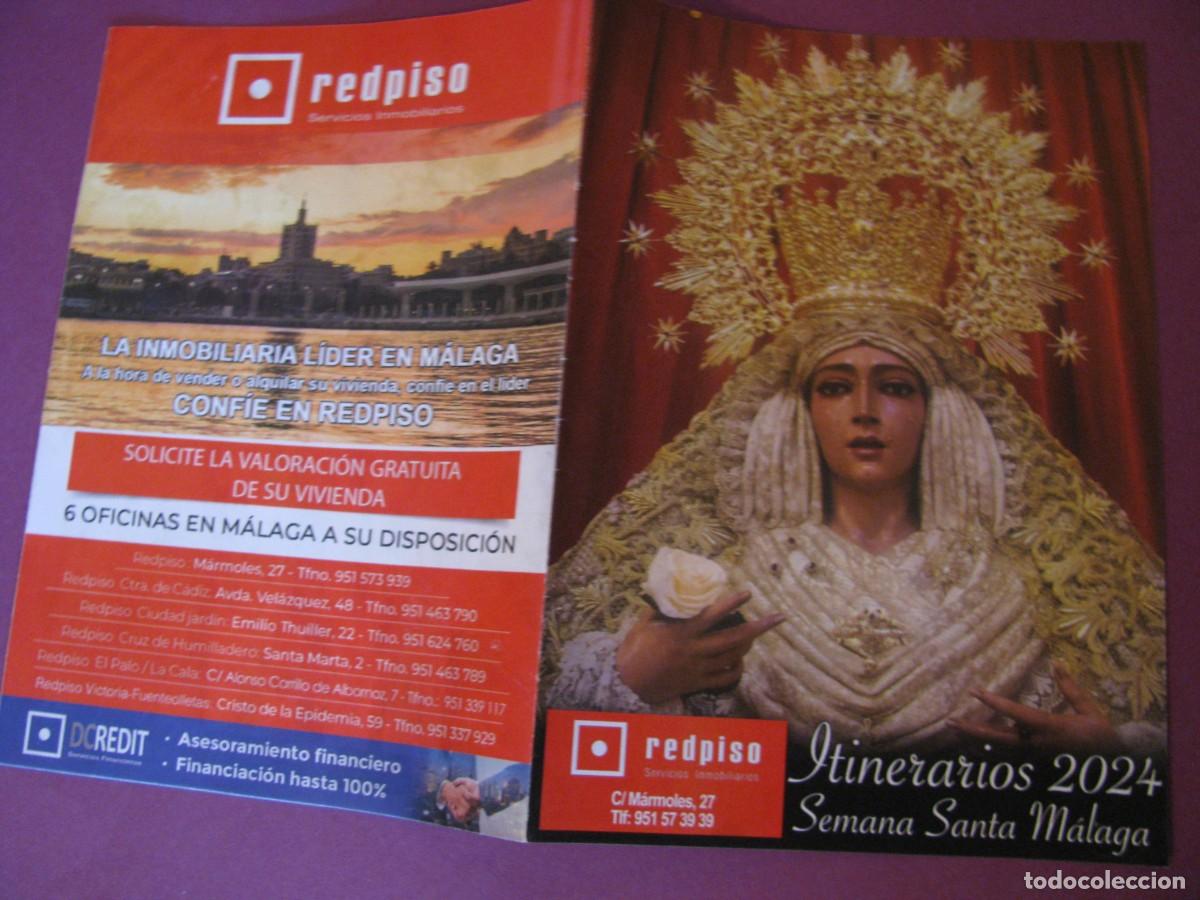 Coleccionismo: HORARIOS E ITINERARIOS DE LA SEMANA SANTA M&Aacute;LAGA 2024.