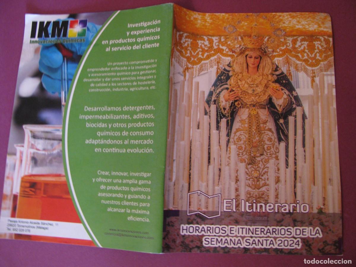 Coleccionismo: HORARIOS E ITINERARIOS DE LA SEMANA SANTA M&Aacute;LAGA 2024.