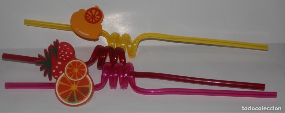 Coleccionismo: PAJITAS DE LA SERIE TARTA DE FRESA