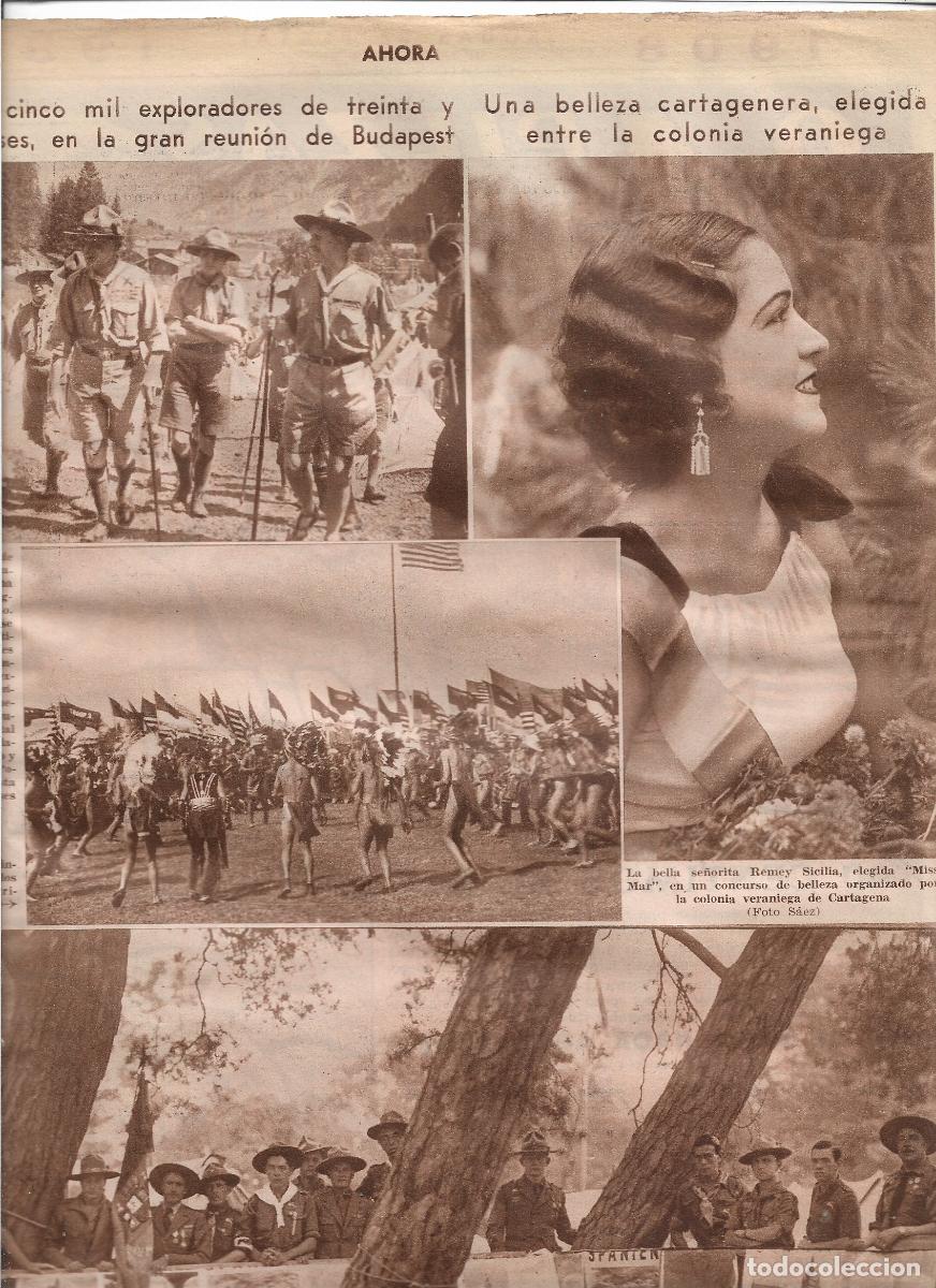 Coleccionismo: A&Ntilde;O 1933 RECORTE PRENSA REUNION EXPLORADORES INTERNACIONAL EN BUDAPEST REPRESENTACION ESPA&Ntilde;OLA