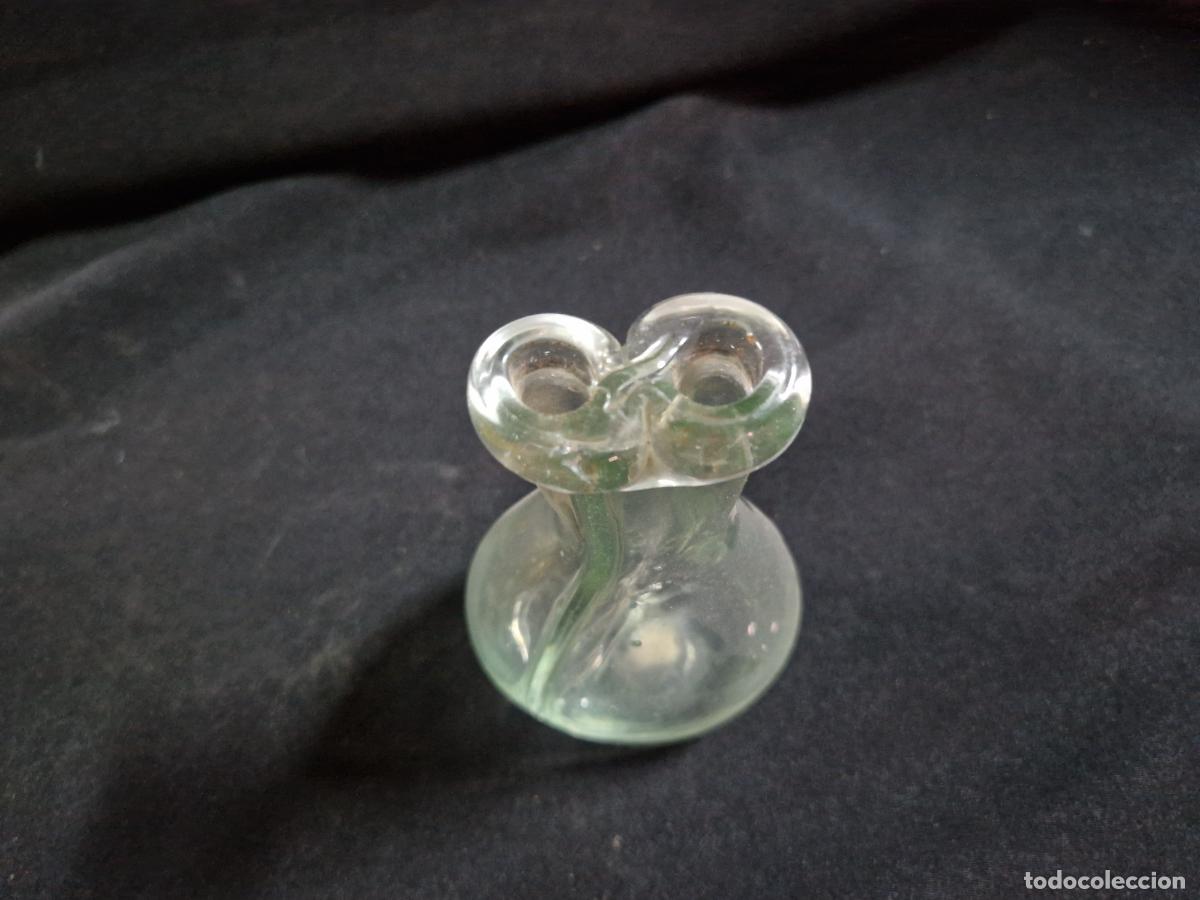 Coleccionismo: BONITO MINI JARRON DE CRISTAL. VINTAGE. 11CM A