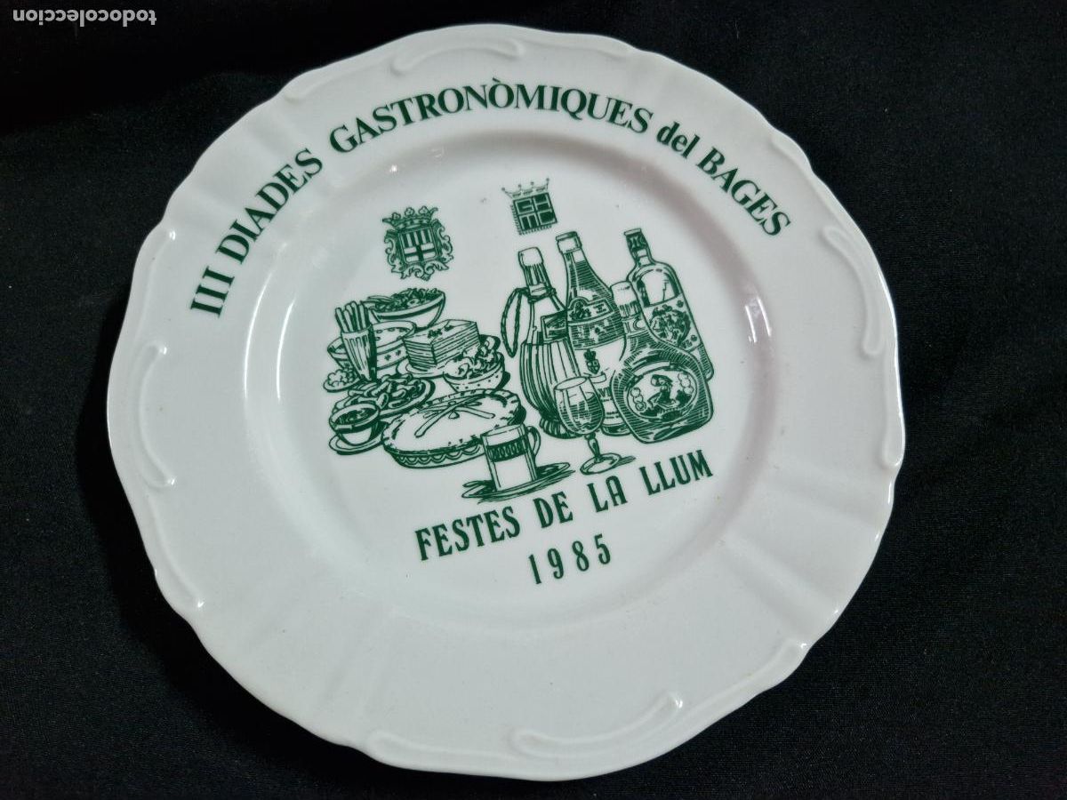 Coleccionismo: BONITO PLATO DECORATIVO EN PORCELANA. III DIADESGASTRONOMIQUES DEL BAGUES. FESTA DE LLUM 1985