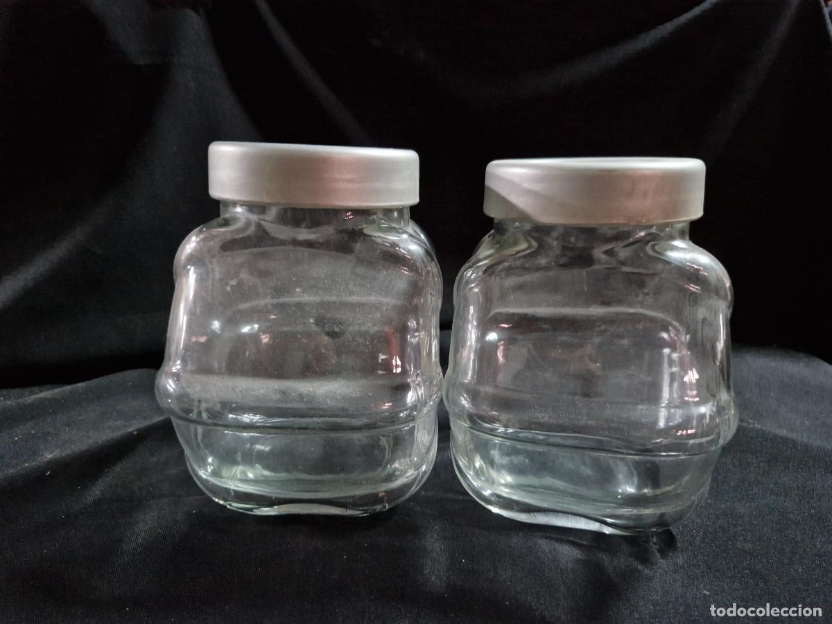 Coleccionismo: 2 BONITOS TARROS DE CRISTAL.