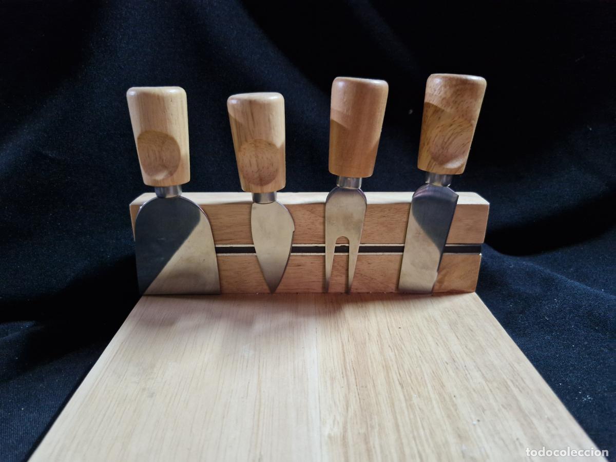Coleccionismo: BONITO SET DE CUCHILLOS PARA QUESOS.