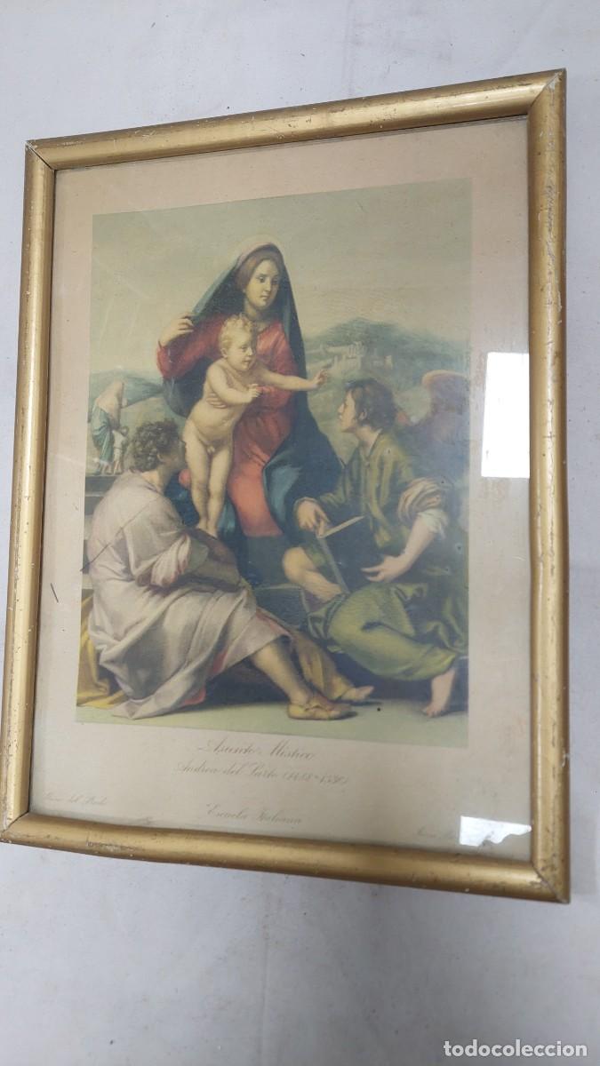 Coleccionismo: Antigua l&aacute;mina asunto m&iacute;stico Andrea del sarto