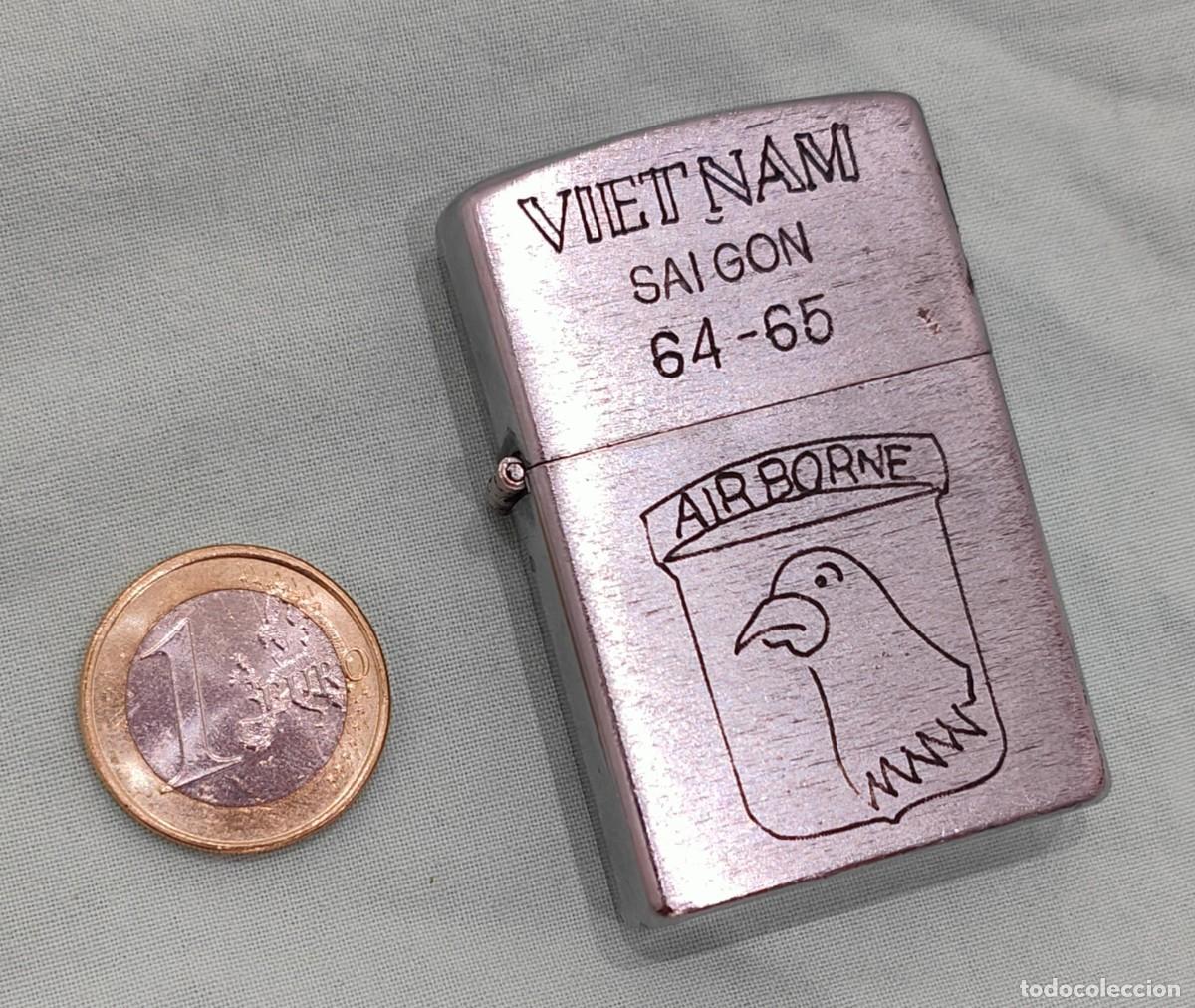 Coleccionismo: Mechero Gasolina Vietnam Saigon 64-65 Air Borne