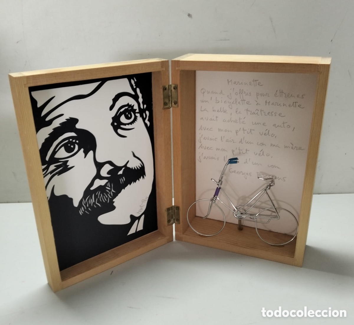 Coleccionismo: Diorama en homenaje a Georges Brassens.