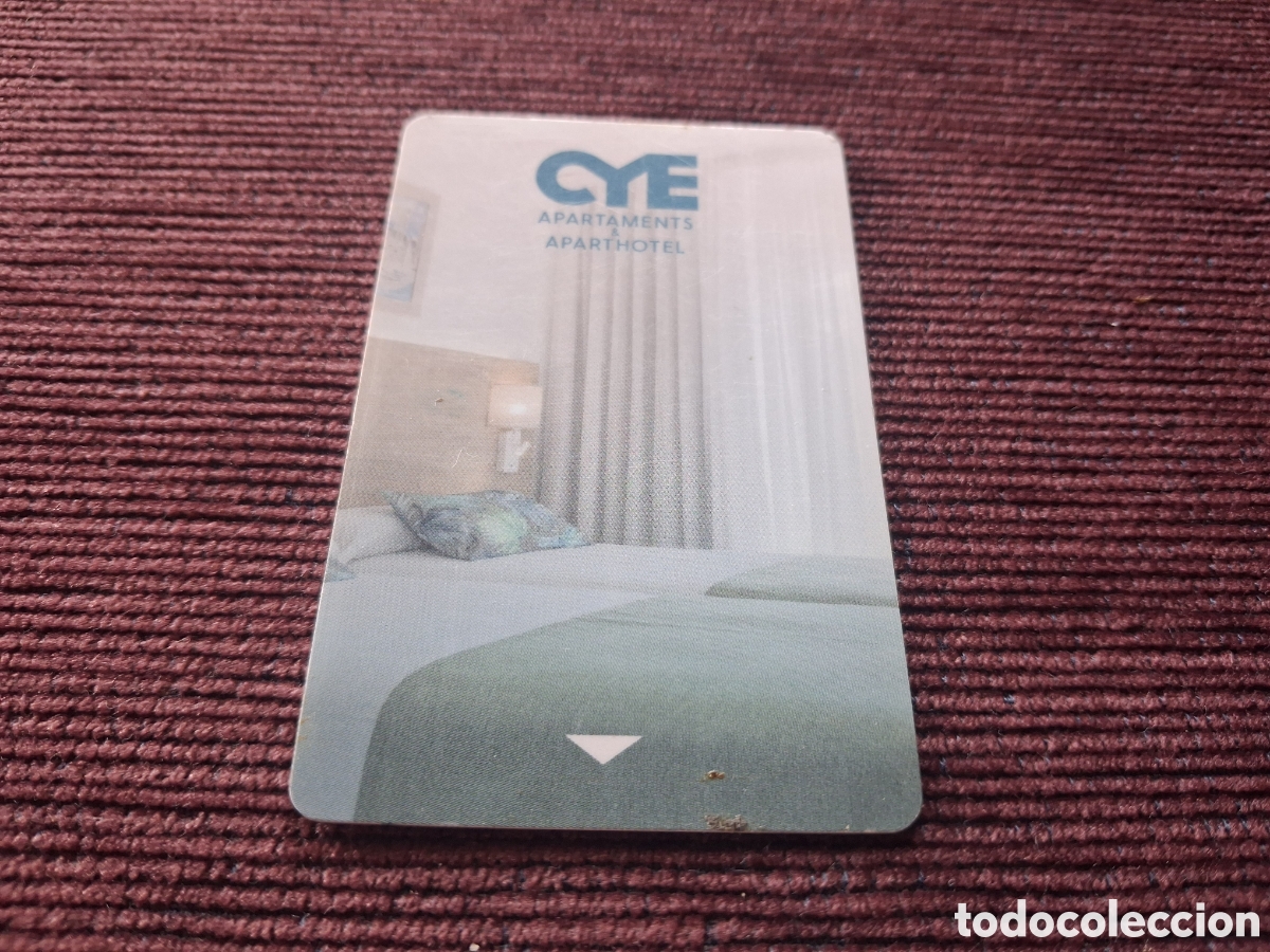 Coleccionismo: Tarjeta llave apartamentos cye