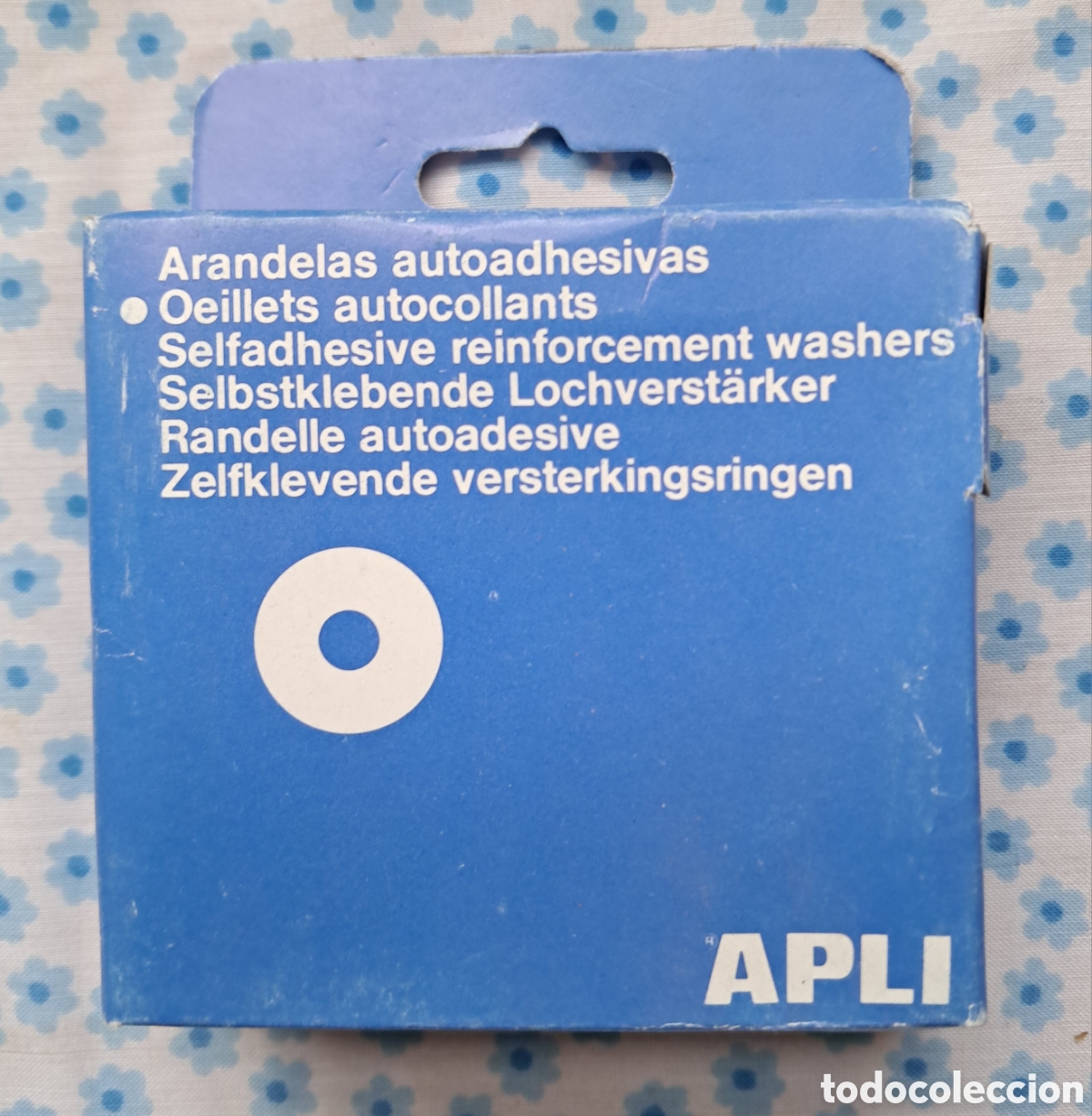 Coleccionismo: APLI Arandelas Autoadhesivas. Cajita a&ntilde;os 80
