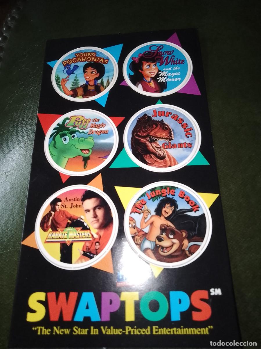 Coleccionismo: Tazos lote &uacute;nicos swaptops jurassic giants ,karate m&aacute;ster jungle,pull,Pocahontas,White,,&uacute;nicos a&ntilde;os
