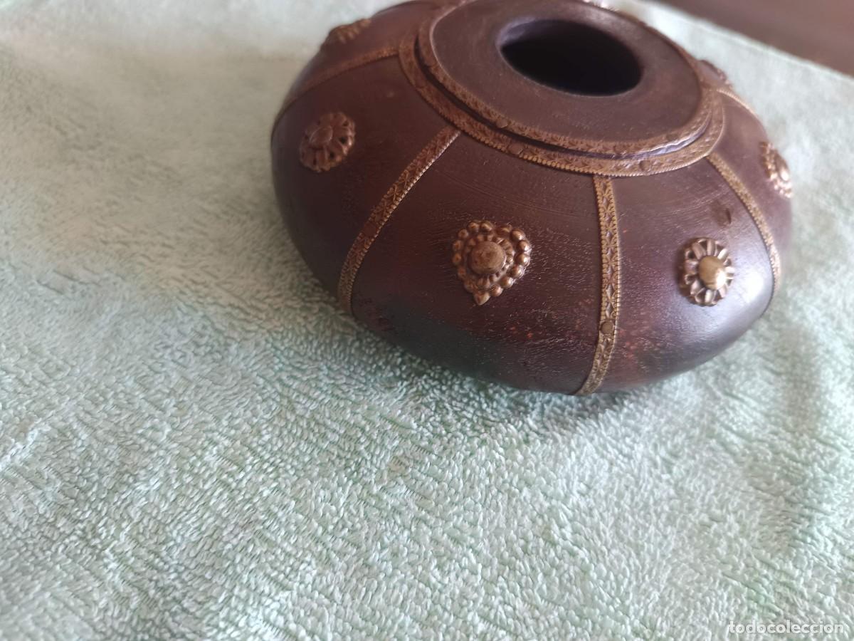 Coleccionismo: Peque&ntilde;a vasija esf&eacute;rica tradicional usada para opio o tabaco