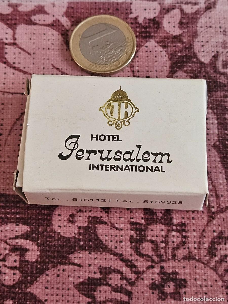 Coleccionismo: Cajita Jaboncillo Vintage Cortes&iacute;a De Jerusalem International Hotel Situado En Am&aacute;n, Jordania.