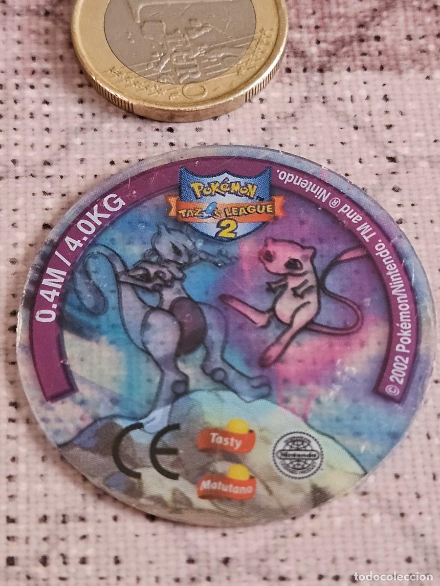 Coleccionismo: Tazo De La Colecci&oacute;n Pok&eacute;mon League 2 Que Presenta A Mewy Mewtwo 150, Matutano 2002.