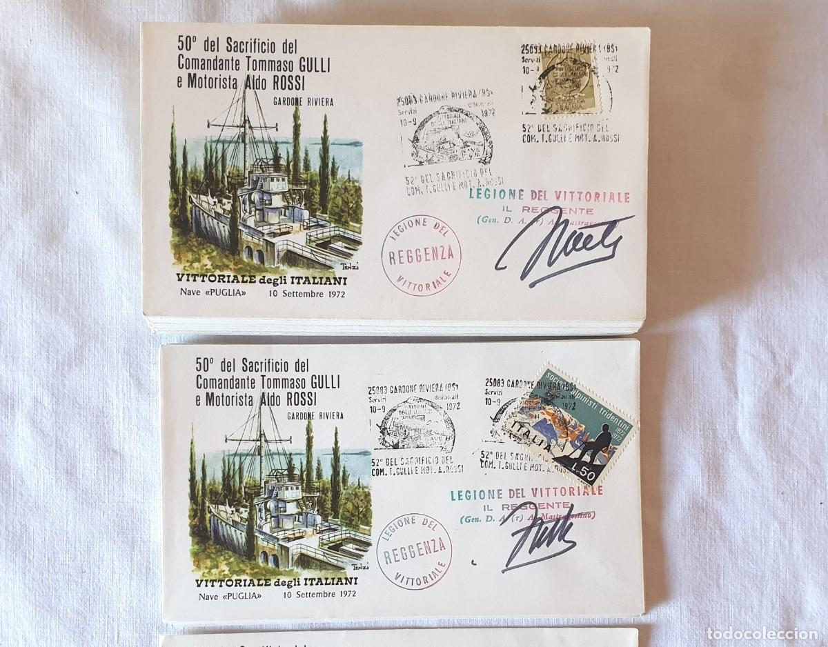 Coleccionismo: Sobre filat&eacute;lico hist&oacute;rico que conmemora el 50 aniversario del Vittoriale, matasellos 50L
