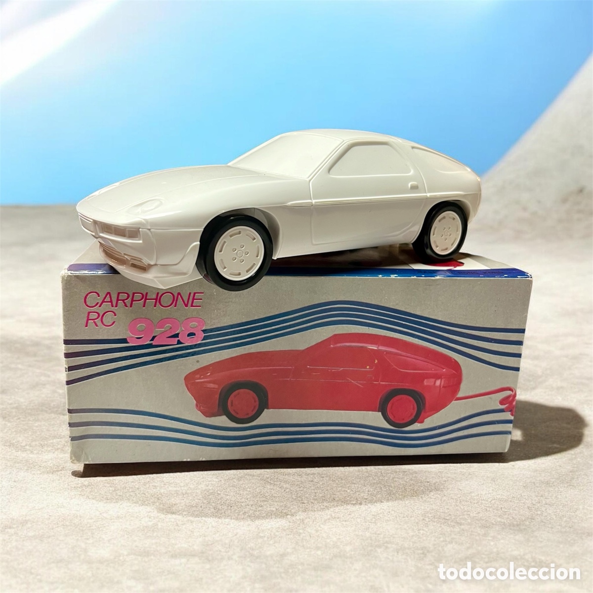 Coleccionismo: CARPHONE RC 928 &ndash; TEL&Eacute;FONO VINTAGE CON FORMA DE AUTOM&Oacute;VIL &middot; A&Ntilde;OS 80 &middot; CON CAJA ORIGINAL