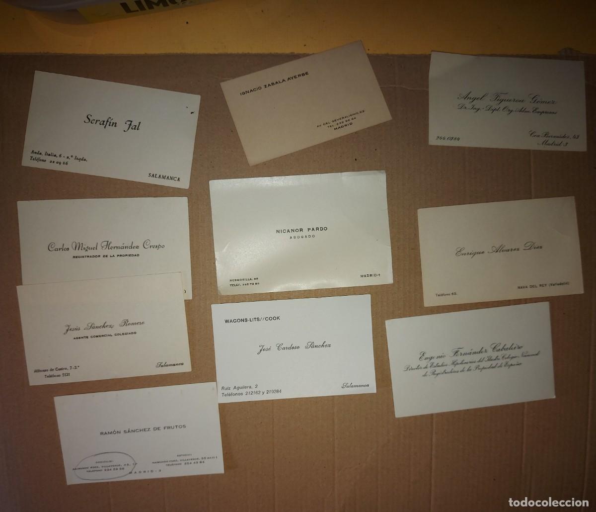 Coleccionismo: TARJETAS DE VISITA A&Ntilde;OS 70