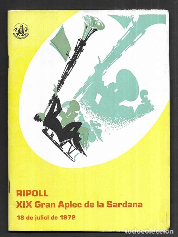 Coleccionismo: XIX Gran Aplec de la Sardana Ripoll 18 de Juliol 1972