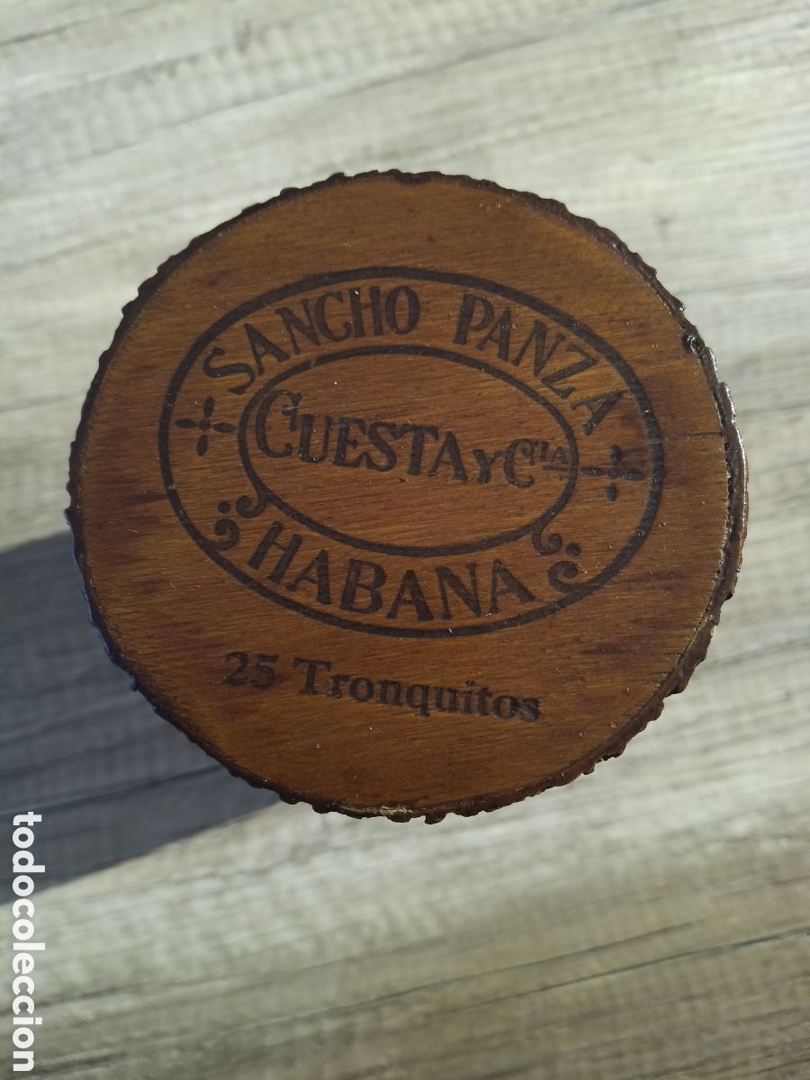Coleccionismo: Caja de puros Sancho Panza HABANA , 25 tronquitos. Habana ( Cuba ). Vac&iacute;a.