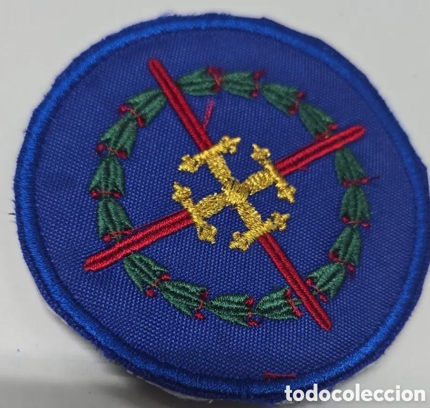 Coleccionismo: Parche laureada, borde azul con velcro
