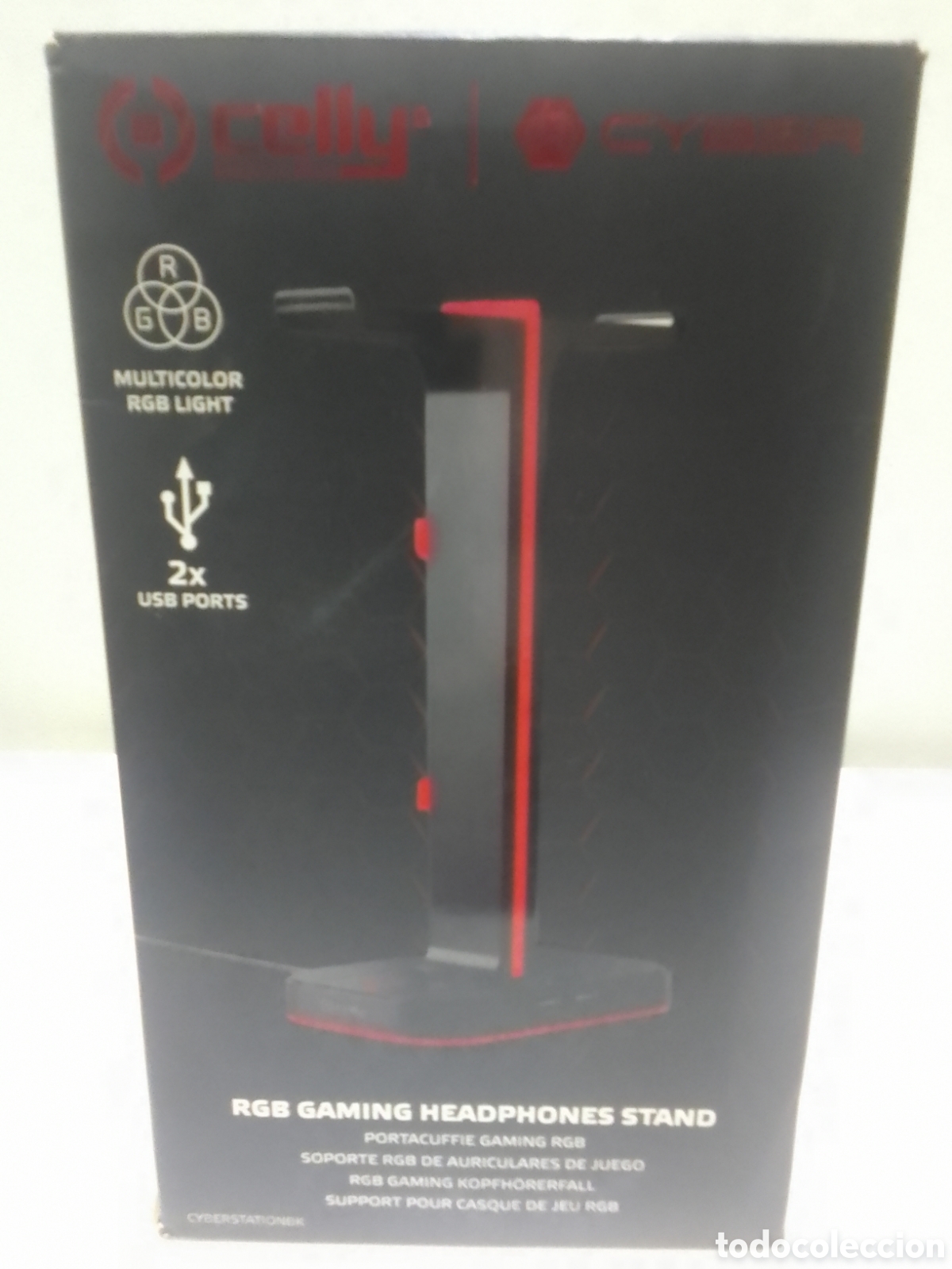 Coleccionismo: Soporte RGB de auriculares de juego.