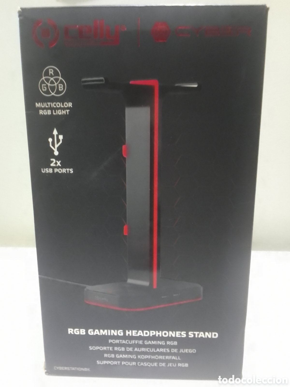 Coleccionismo: Soporte RGB de auriculares de juego.