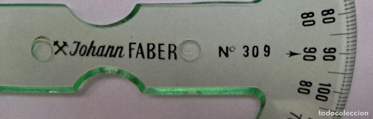 Coleccionismo: Johan Faber de Faber Castell. Transporrtador de angulos 360 grados. A&ntilde;os 80
