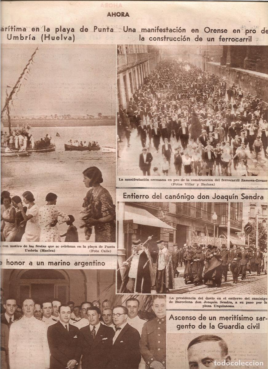 Coleccionismo: A&Ntilde;O 1933 RECORTE PRENSA ORENSE MANIFESTACION PARA PEDIR CONSTRUCCION FERROCARRIL ZAMORA ORENSE TREN