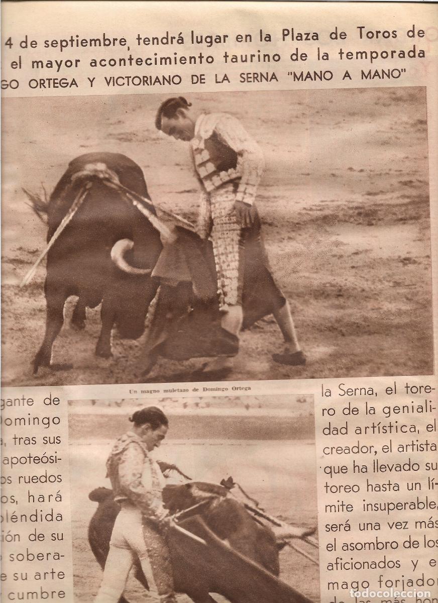 Coleccionismo: A&Ntilde;O 1933 RECORTE PRENSA CORRIDA TOROS ARANJUEZ TORERO DOMINGO ORTEGA Y VICTORIANO DE LA SERNA