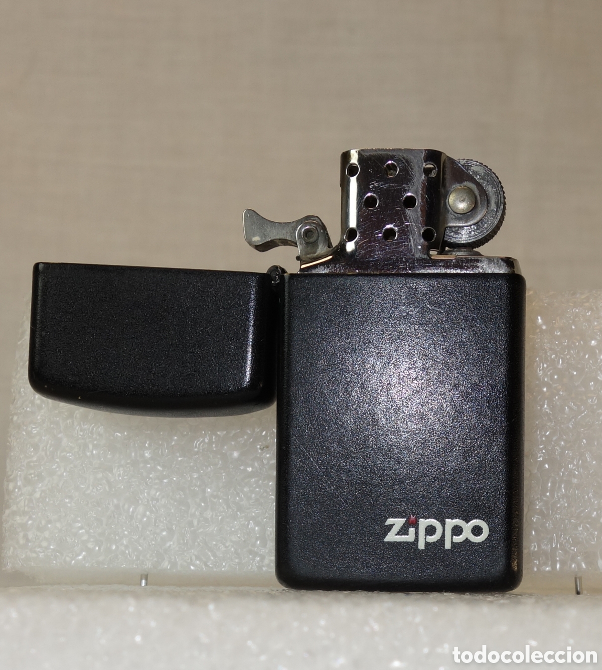 Coleccionismo: Zippo Slim con acabado Black Matte (Negro Mate).