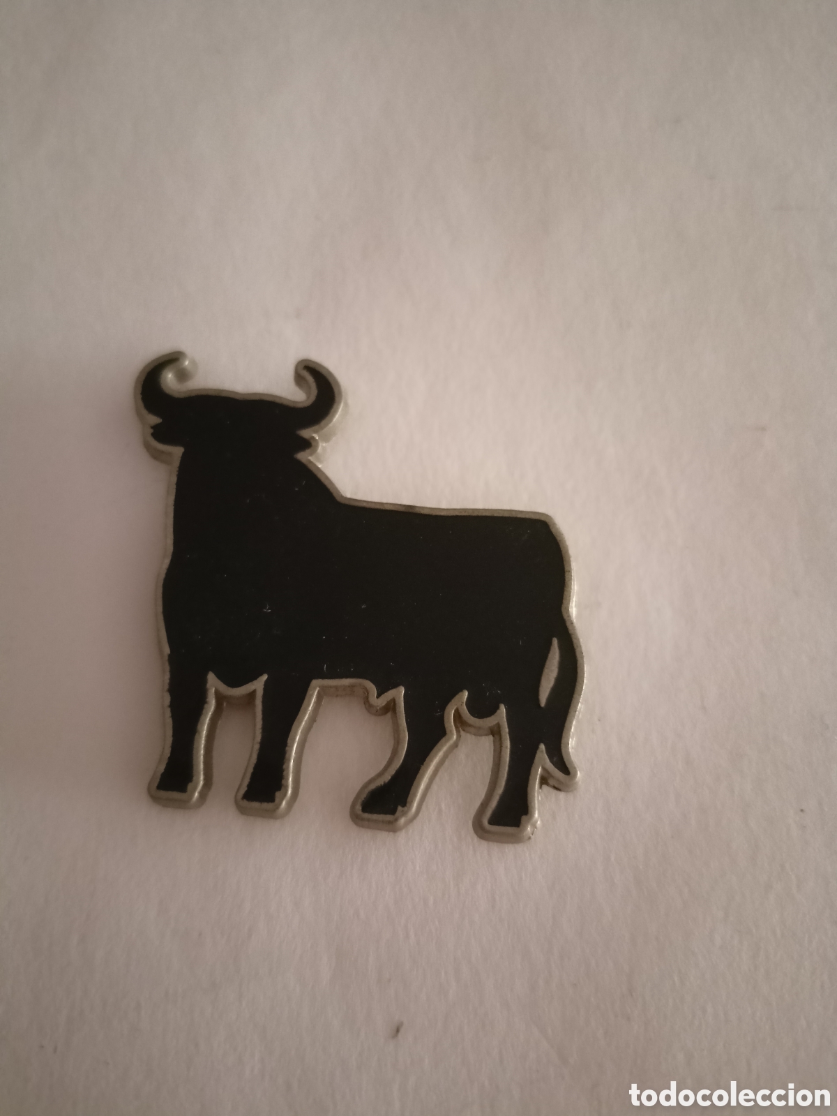 Coleccionismo: Iman toro metalico negro