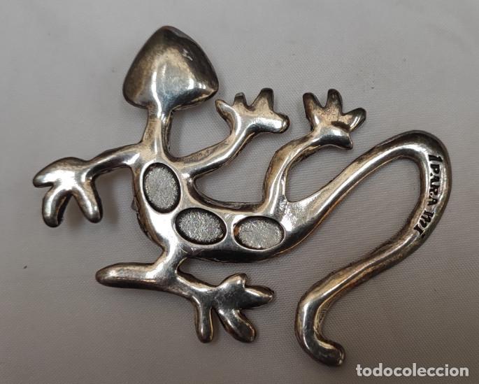 Coleccionismo: BROCHE DE LATON CON FORMA DE SALAMANQUESA, VER DESCRIPCION, 1&ordm;