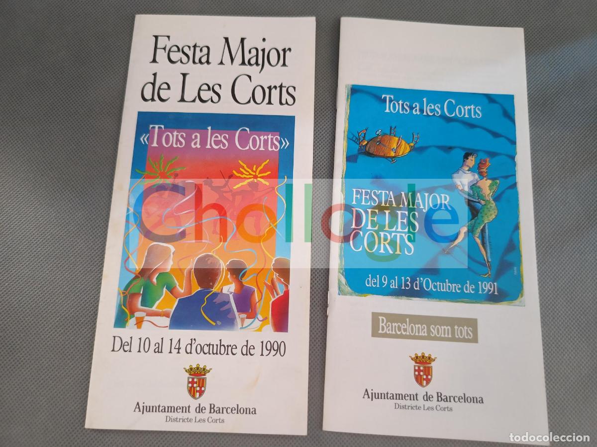 Collecting paper: Programas festa major de les corts 1990 y 1991 teresa perello miquel llongueras