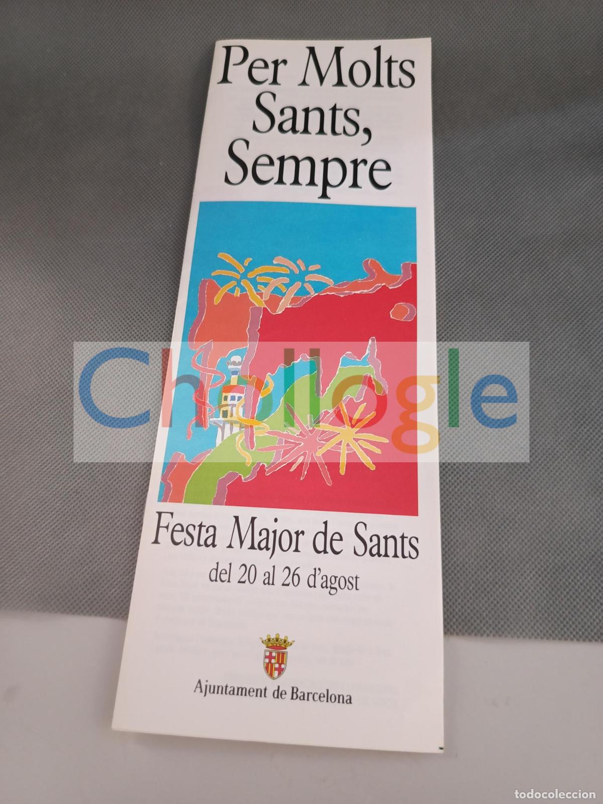 Collecting paper: Festa major de sants 1990 pasqual maragall