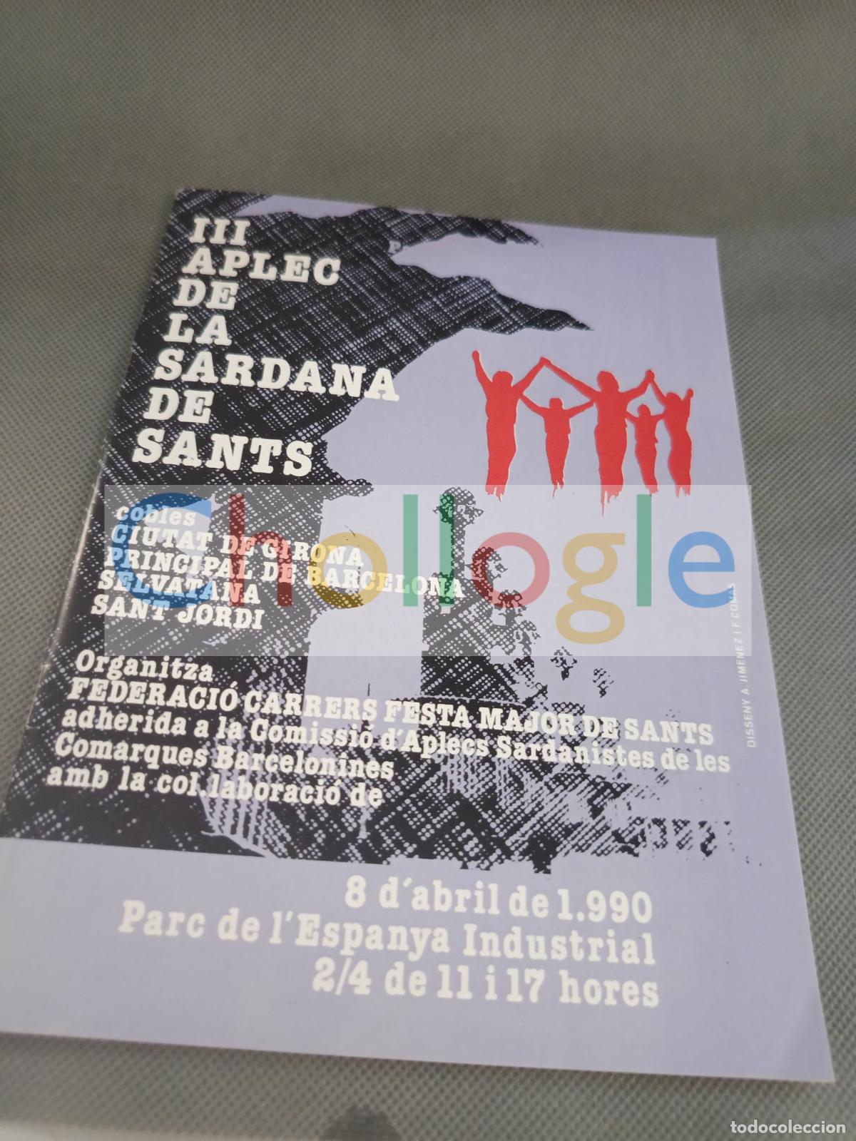 Coleccionismo: Programa 36 paginas Aplec Sardana de Sants 1990
