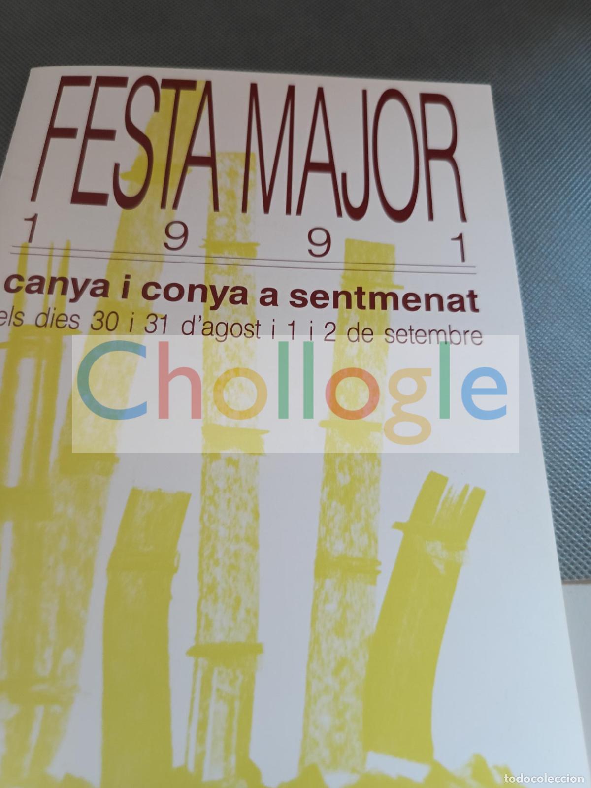 Coleccionismo: Programa festa major Sentmenat 1991 Jordi Lp Regina do santos Salva capo montgrins tirotitaina los i