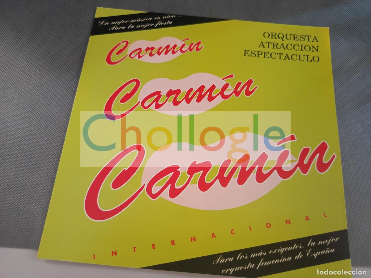 Coleccionismo: Orquesta Atracci&oacute;n FEMEMINA CARMIN Zirie Actividades Artisticas