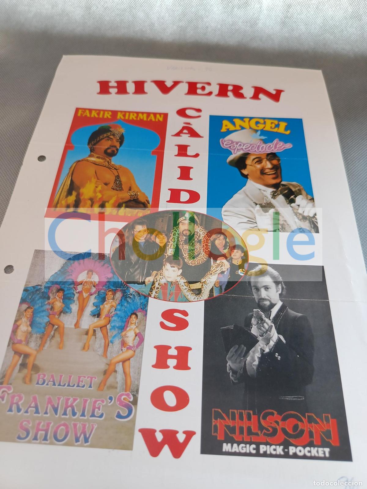 Coleccionismo: Publicidad espectaculo variedades kirman angel nilson frankie's show